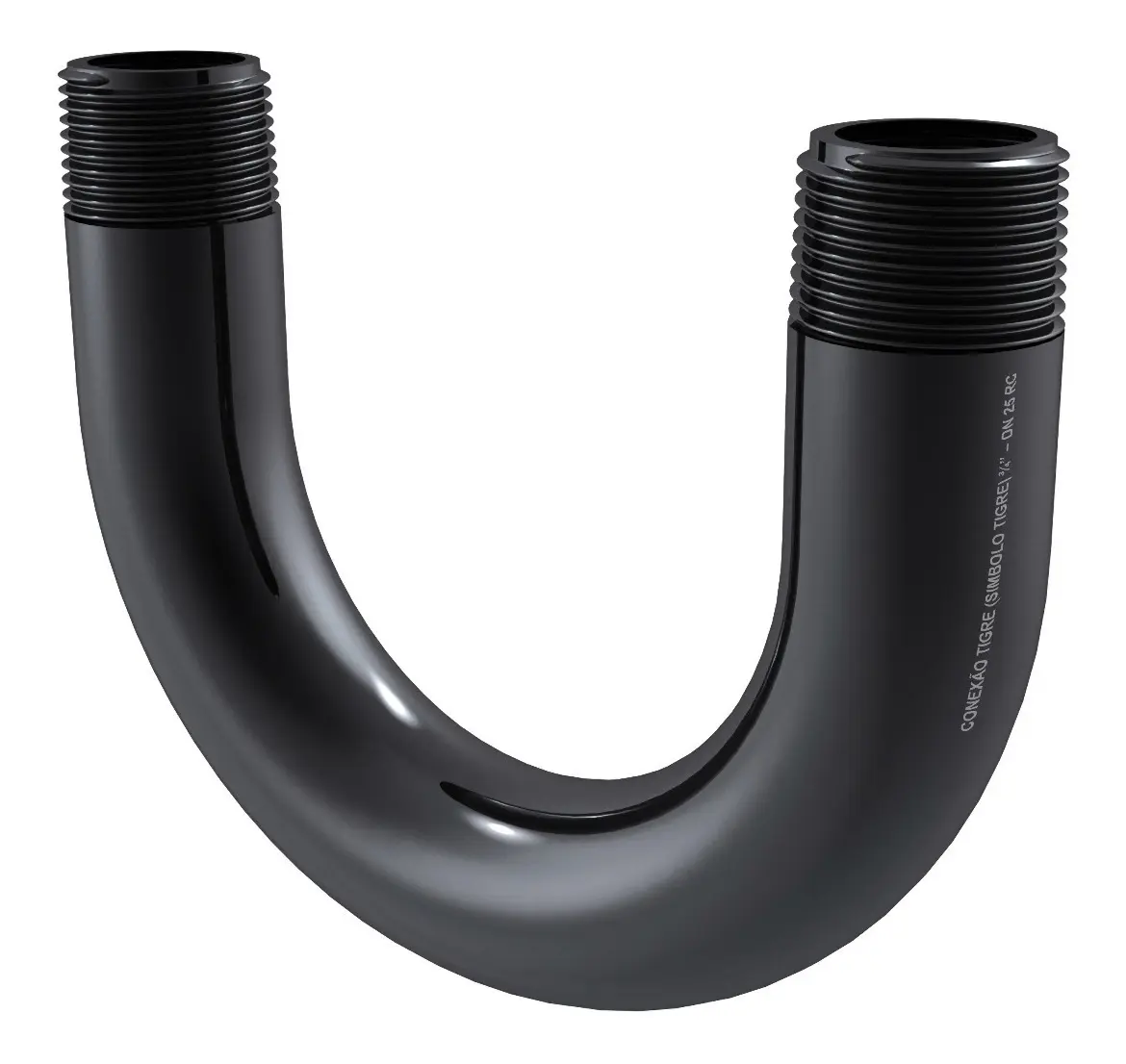 Curva 180 graus em PVC para eletroduto